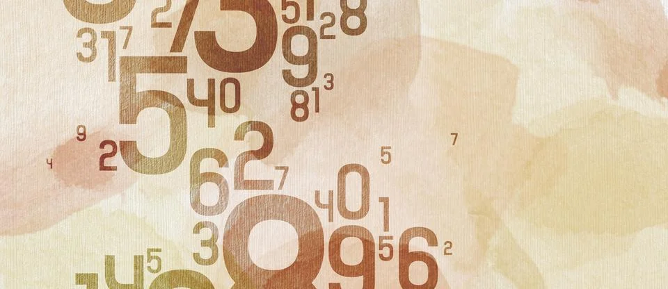 Background with numbers. Stock Photos