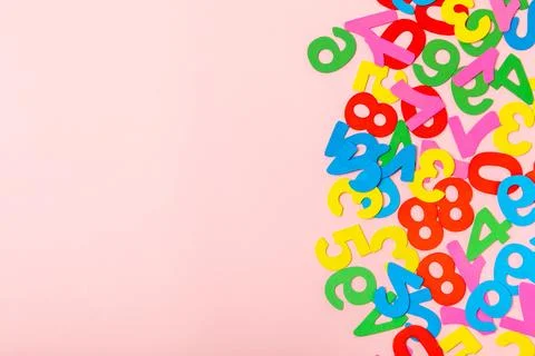 Background of numbers. Stock Photos