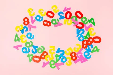 Background of numbers. Stock Photos