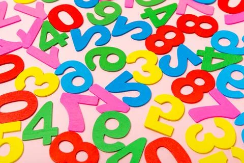 Background of numbers. Stock Photos