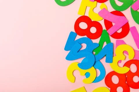 Background of numbers. Stock Photos