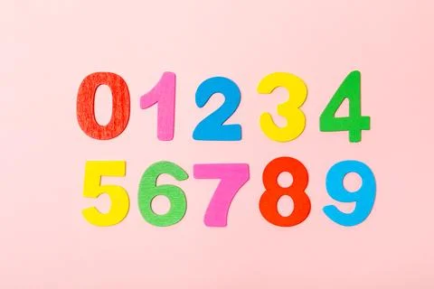 Background of numbers. Stock Photos