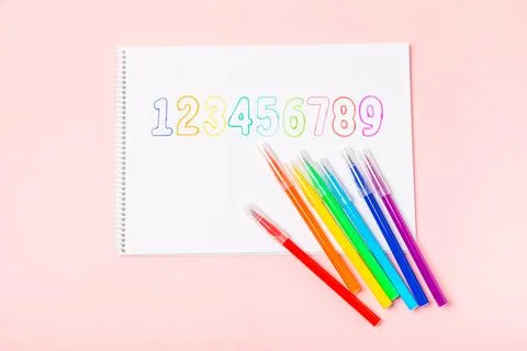 Background of numbers. Stock Photos