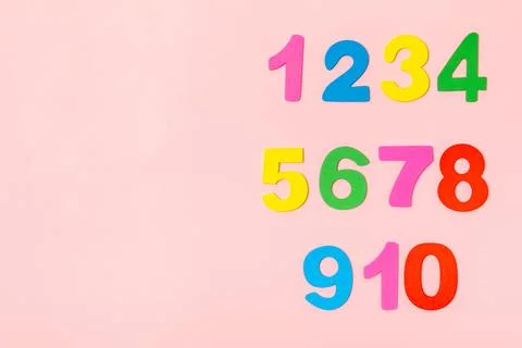 Background of numbers. Stock Photos