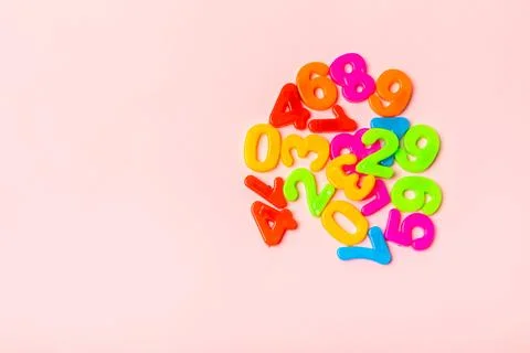 Background of numbers. Stock Photos
