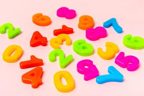Background of numbers. Stock Photos