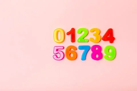 Background of numbers. Stock Photos