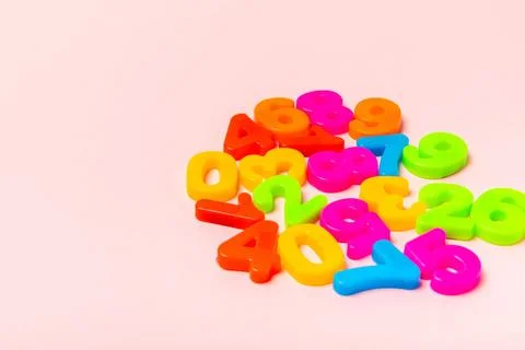 Background of numbers. Stock Photos