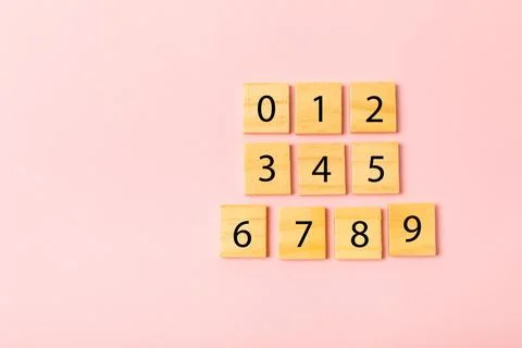 Background of numbers. Stock Photos