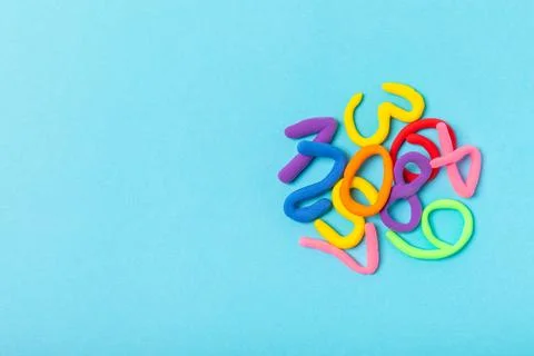 Background of numbers. Stock Photos