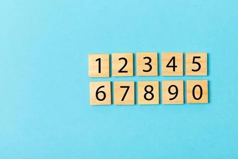 Background of numbers. Stock Photos