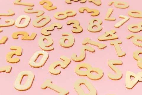 Background of numbers. Stock Photos