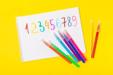 Background of numbers. Stock Photos