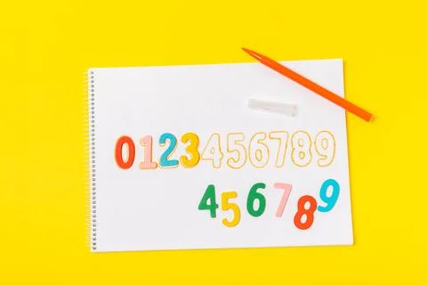 Background of numbers. Stock Photos