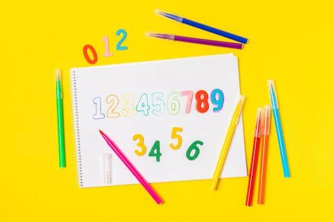 Background of numbers. Stock Photos