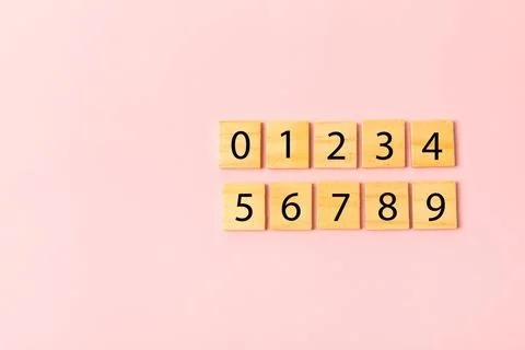 Background of numbers. Stock Photos