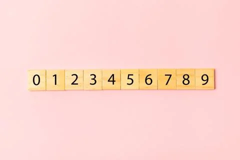 Background of numbers. Stock Photos