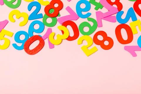 Background of numbers. Stock Photos