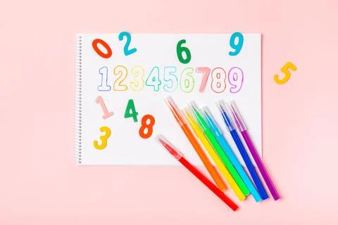 Background of numbers. Stock Photos