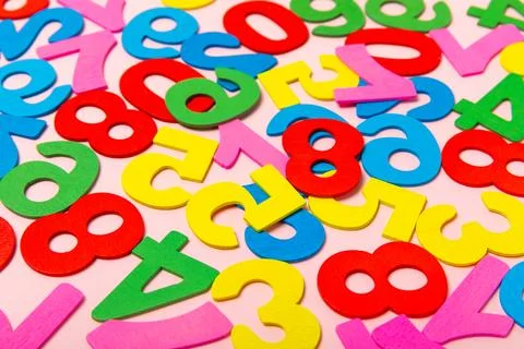 Background of numbers. Stock Photos