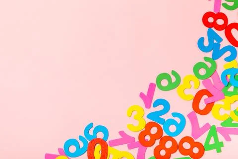 Background of numbers. Stock Photos