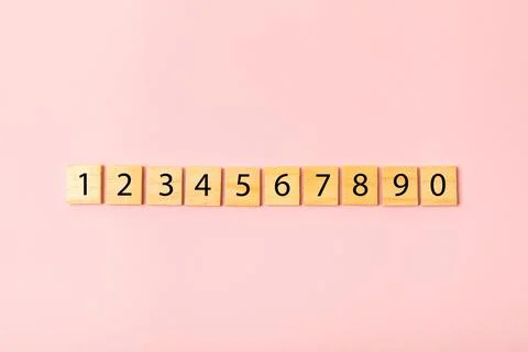 Background of numbers. Stock Photos