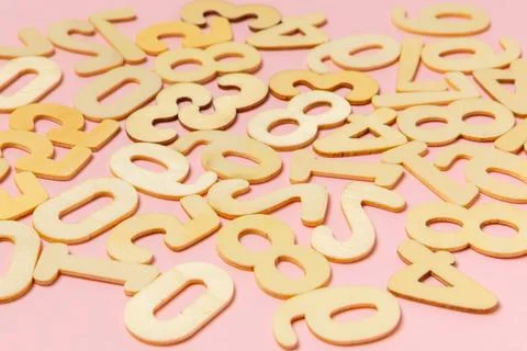 Background of numbers. Stock Photos