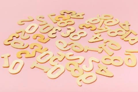 Background of numbers. Stock Photos