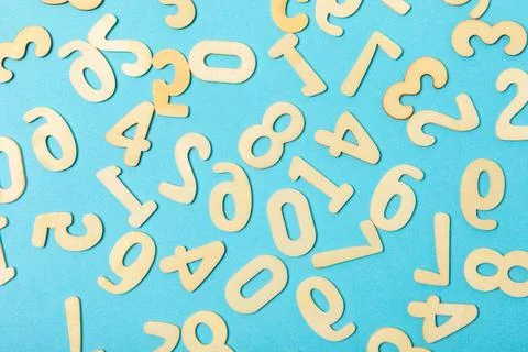 Background of numbers. Stock Photos