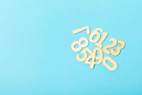 Background of numbers. Stock Photos