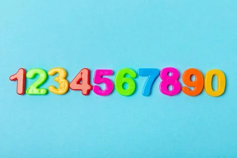Background of numbers. Stock Photos