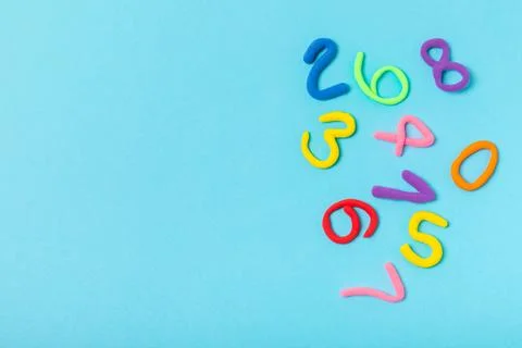 Background of numbers. Stock Photos