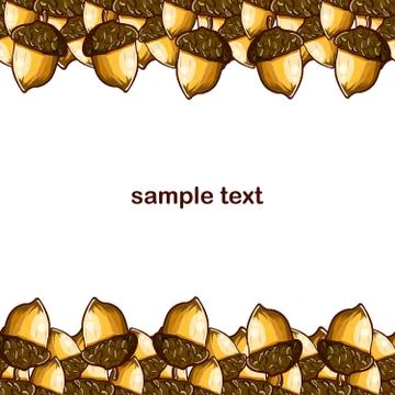 Background with nuts Stock Illustration