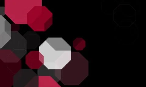 Background with octagons. Illustrazione stock