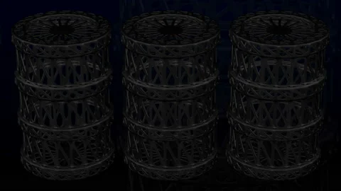 Background - oil barrel. 3D rendering. Stock Footage 92239157