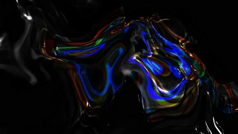 Background oily marble liquid animation, Abstract oily liquid animated Stock-Footage 167622446