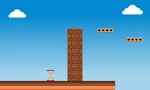 Background of old arcade video game Stock Illustration