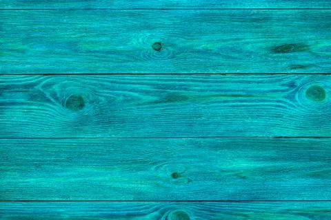 Background from old boards close up. Blue color. Stock Photos