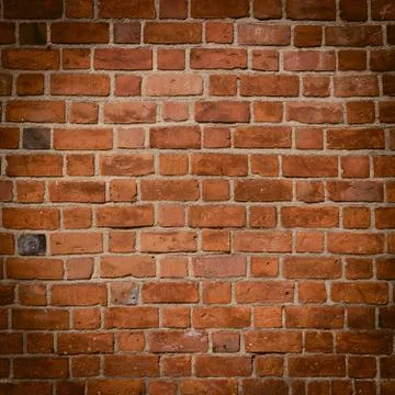 Background of old brick wall pattern texture. Stock Photos