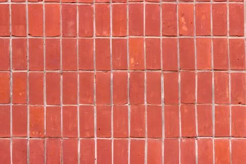 Background of old brick wall pattern texture. Stock Photos