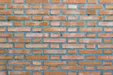 Background of old brick wall pattern texture. Stock Photos