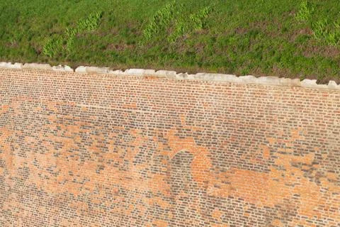 Background  old brick wall Stock Photos