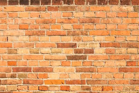 Background of old brick wall. Stock Photos