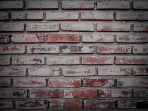 Background of old brick wall. Stock Photos
