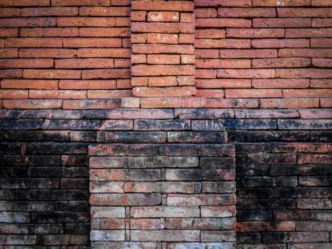 Background of old brick wall. Stock Photos