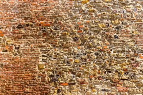 Background of old brick wall. Foto stock