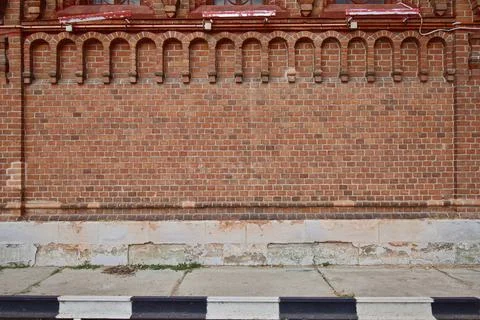 Background from an old brick wall. Stock Photos