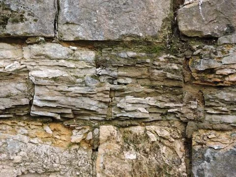 Background old brick wall texture. Vintage Stock Photos