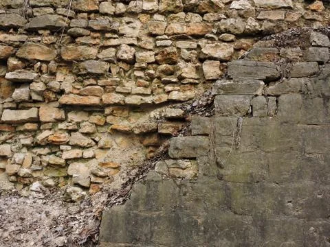 Background old brick wall texture. Vintage Stock Photos