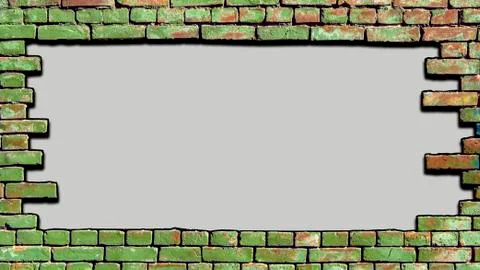 Background old brick wall there is a place for your text. Stock Photos